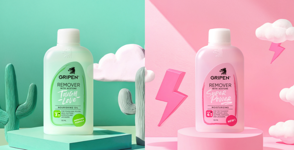 GRIPEN® Remover med aceton